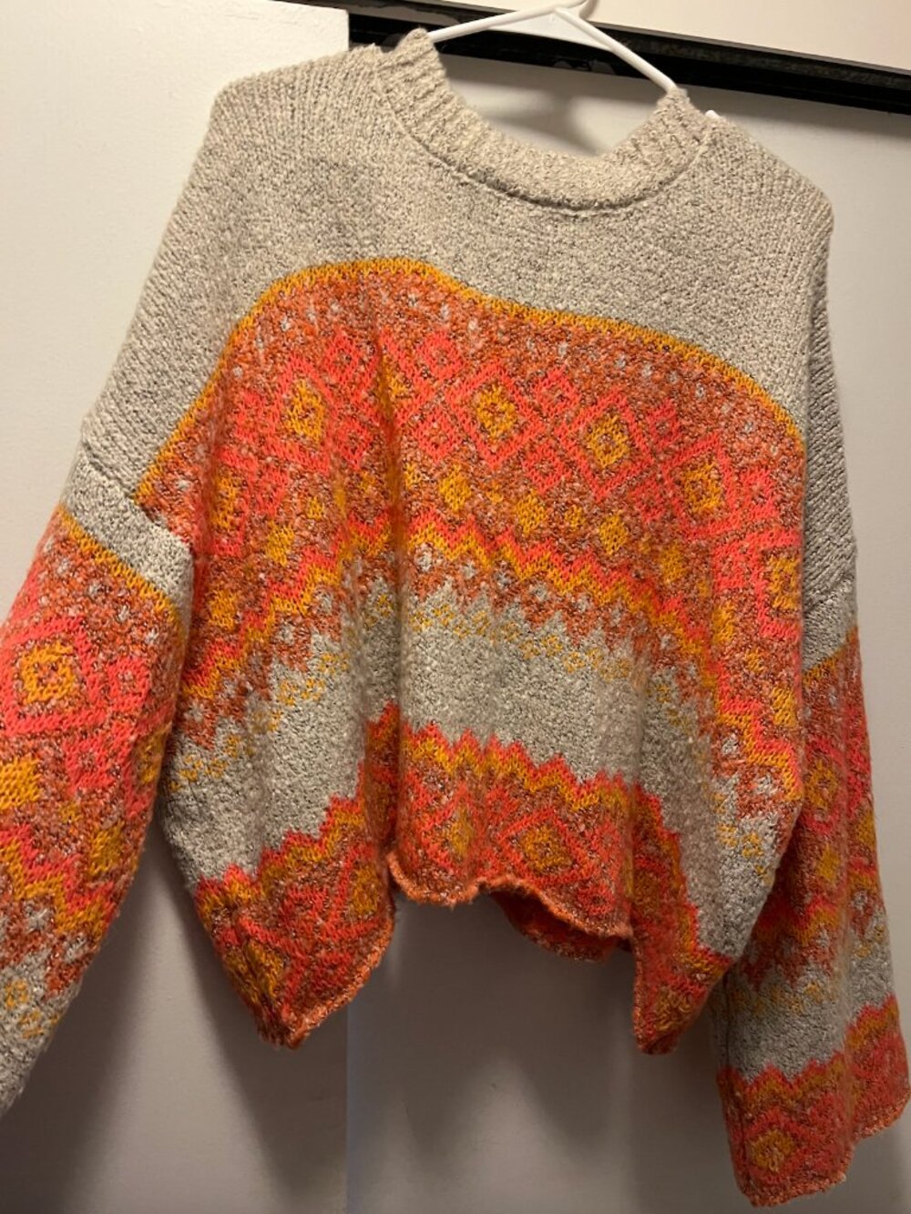 Sincerely Jules Fair Isle Sweater Sz L - Picture 3 of 7
